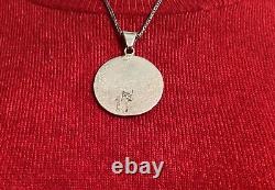 Signed ALVIN THOMPSON Vintage Kokopelli Navajo Sterling Silver Pendant