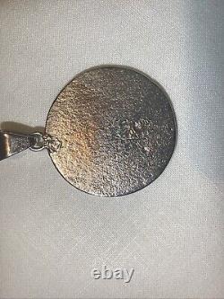 Signed ALVIN THOMPSON Vintage Kokopelli Navajo Sterling Silver Pendant