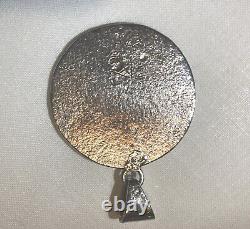 Signed ALVIN THOMPSON Vintage Kokopelli Navajo Sterling Silver Pendant