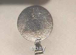 Signed ALVIN THOMPSON Vintage Kokopelli Navajo Sterling Silver Pendant