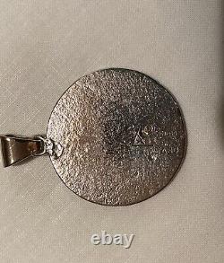 Signed ALVIN THOMPSON Vintage Kokopelli Navajo Sterling Silver Pendant