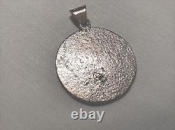 Signed ALVIN THOMPSON Vintage Kokopelli Navajo Sterling Silver Pendant