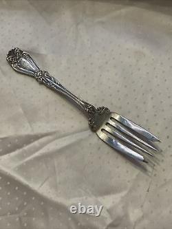 Sorrento by Alvin Sterling Silver Serving Fork 7 Monogramed