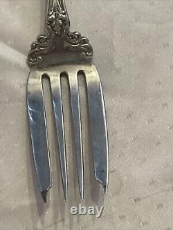 Sorrento by Alvin Sterling Silver Serving Fork 7 Monogramed