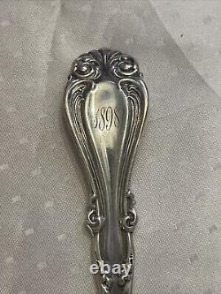 Sorrento by Alvin Sterling Silver Serving Fork 7 Monogramed
