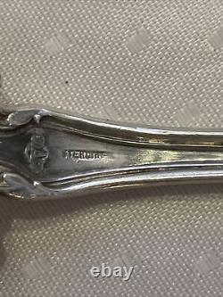 Sorrento by Alvin Sterling Silver Serving Fork 7 Monogramed