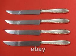 Southern Charm by Alvin Sterling Silver Steak Knife Set 4pc Texas Sized Custom