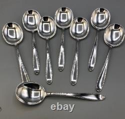 Southern Charm by Alvin Sterling Silver set of 8 Cream Soup Spoons 6 3/8