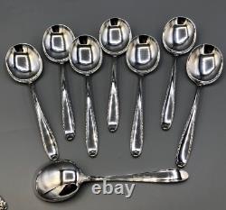 Southern Charm by Alvin Sterling Silver set of 8 Cream Soup Spoons 6 3/8