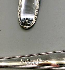 Southern Charm by Alvin Sterling Silver set of 8 Cream Soup Spoons 6 3/8