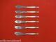 Spring Bud By Alvin Sterling Silver Trout Knife Set 6pc Hhws Custom Made 7 1/2
