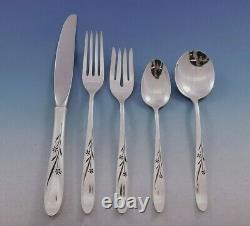 Star Blossom by Alvin Sterling Silver Flatware Set for 12 Service 64 pcs
