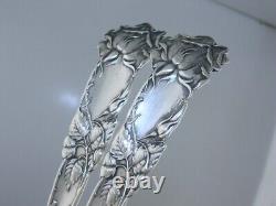 Sterling ALVIN 2pc Salad Serving Set BRIDAL ROSE 1903 no mono