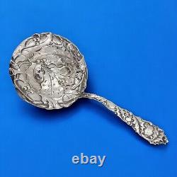 Sterling ALVIN Tea Strainer ART NOUVEAU Holly Berry