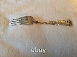 Sterling Alvin Bridal Rose dinner fork, 7 1/2