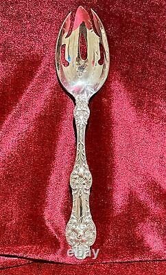 Sterling Alvin Orange Blossom Slotted Serving Spoon 9.5