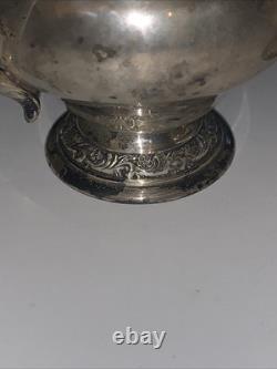 Sterling Alvin Rose and Scroll Sugar Bowl And Creamer 143.8g Excellent