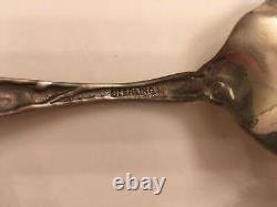 Sterling Cold Meat Serving Fork & Serving Spoon. Bridal Rose Pattern. Never Used