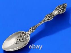 Sterling Silver ALVIN Teaspoon ORANGE BLOSSOM OLD 1905 decorated bowl Bertha