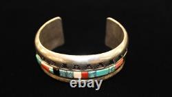 Sterling Silver Alvin Begay Vintage Navajo Bracelet