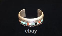 Sterling Silver Alvin Begay Vintage Navajo Bracelet