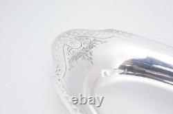 Sterling Silver Alvin Bread Tray J55- 1920 Art Deco Pierced 224.6 grams serving