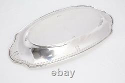 Sterling Silver Alvin Bread Tray J55- 1920 Art Deco Pierced 224.6 grams serving