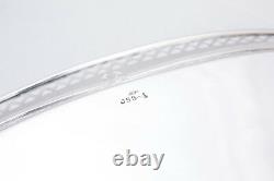 Sterling Silver Alvin Bread Tray J55- 1920 Art Deco Pierced 224.6 grams serving