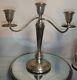 Sterling Silver Alvin Candelabra 3 Light Candle Holder, 2 Section, Twisted Arm