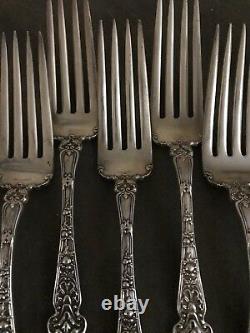 Sterling Silver Alvin Dinner Forks with Nuremburg Pattern