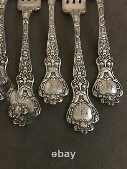 Sterling Silver Alvin Dinner Forks with Nuremburg Pattern