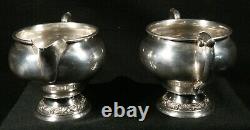 Sterling Silver Alvin S219 Sugar Bowl And Creamer 143.8g