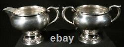 Sterling Silver Alvin S219 Sugar Bowl And Creamer 143.8g