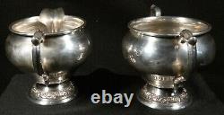 Sterling Silver Alvin S219 Sugar Bowl And Creamer 143.8g