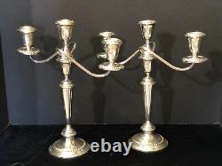 Sterling Silver Alvin S258 Candelabra Pair