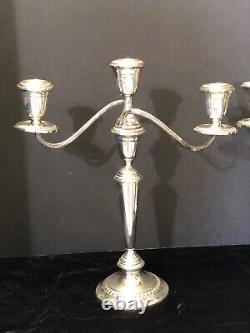 Sterling Silver Alvin S258 Candelabra Pair