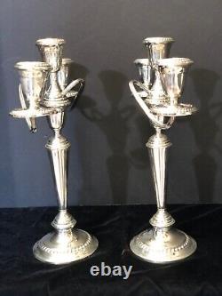 Sterling Silver Alvin S258 Candelabra Pair