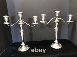 Sterling Silver Alvin S258 Candelabra Pair