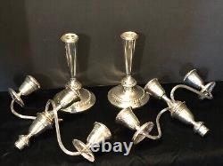 Sterling Silver Alvin S258 Candelabra Pair