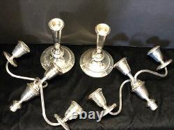 Sterling Silver Alvin S258 Candelabra Pair