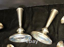 Sterling Silver Alvin S258 Candelabra Pair