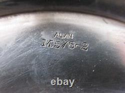 Sterling Silver Bowl Alvin Sterling M576-2 No Mono. 9x3.5In 274 grams Estate