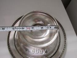 Sterling Silver Bowl Alvin Sterling M576-2 No Mono. 9x3.5In 274 grams Estate