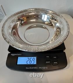 Sterling Silver Bowl By Alvin 9.4 Oz Marked S 110 9x2