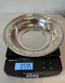 Sterling Silver Bowl By Alvin 9.4 Oz Marked S 110 9x2