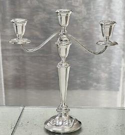 Sterling Silver Candelabra Vintage Alvin Silver Candle Holder S257 Twisted Arm