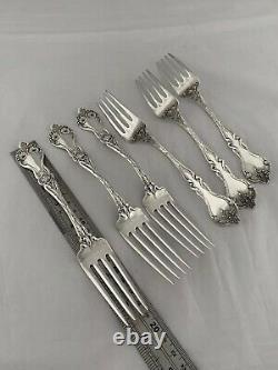 Sterling Silver DINNER SERVICE for 6 Majestic Pattern By ALVIN USA 46 Piece