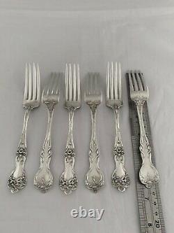 Sterling Silver DINNER SERVICE for 6 Majestic Pattern By ALVIN USA 46 Piece