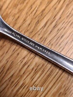 Sterling Silver Flatware lot 6 Alvin Chapel Bells Salad Forks / 6 1/2 inches