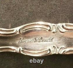 Sterling Silver French Scroll Hollow Handle Knives & Soup Spoons by Alvin